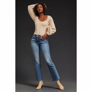 Anthropologie x Pilcro The Yaya Mid-Rise Crop Jeans